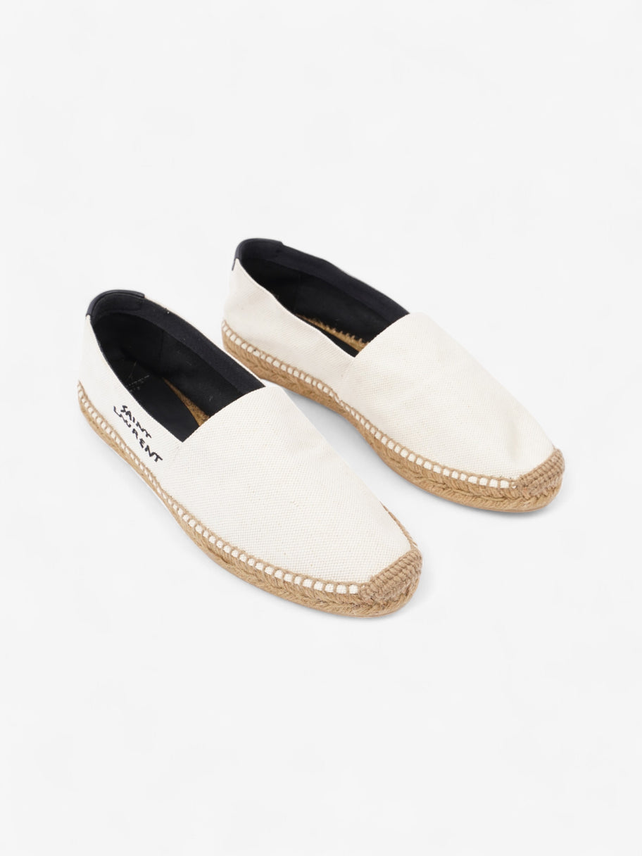 Saint Laurent Canvas Espadrilles White  / Black Canvas EU 40 UK 7 Image 2