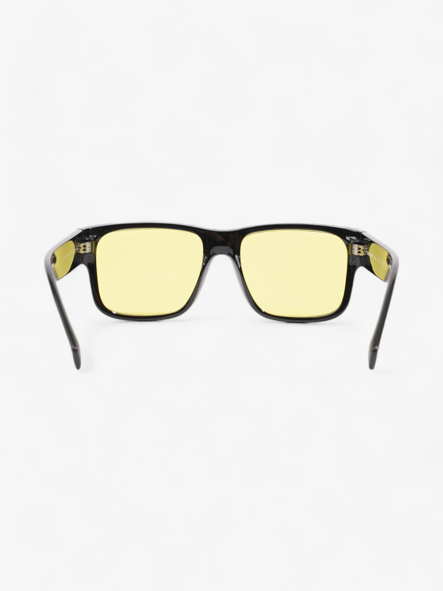 Knight Square Tinted Sunglasses Black / Yellow Acetate 145mm Image 4