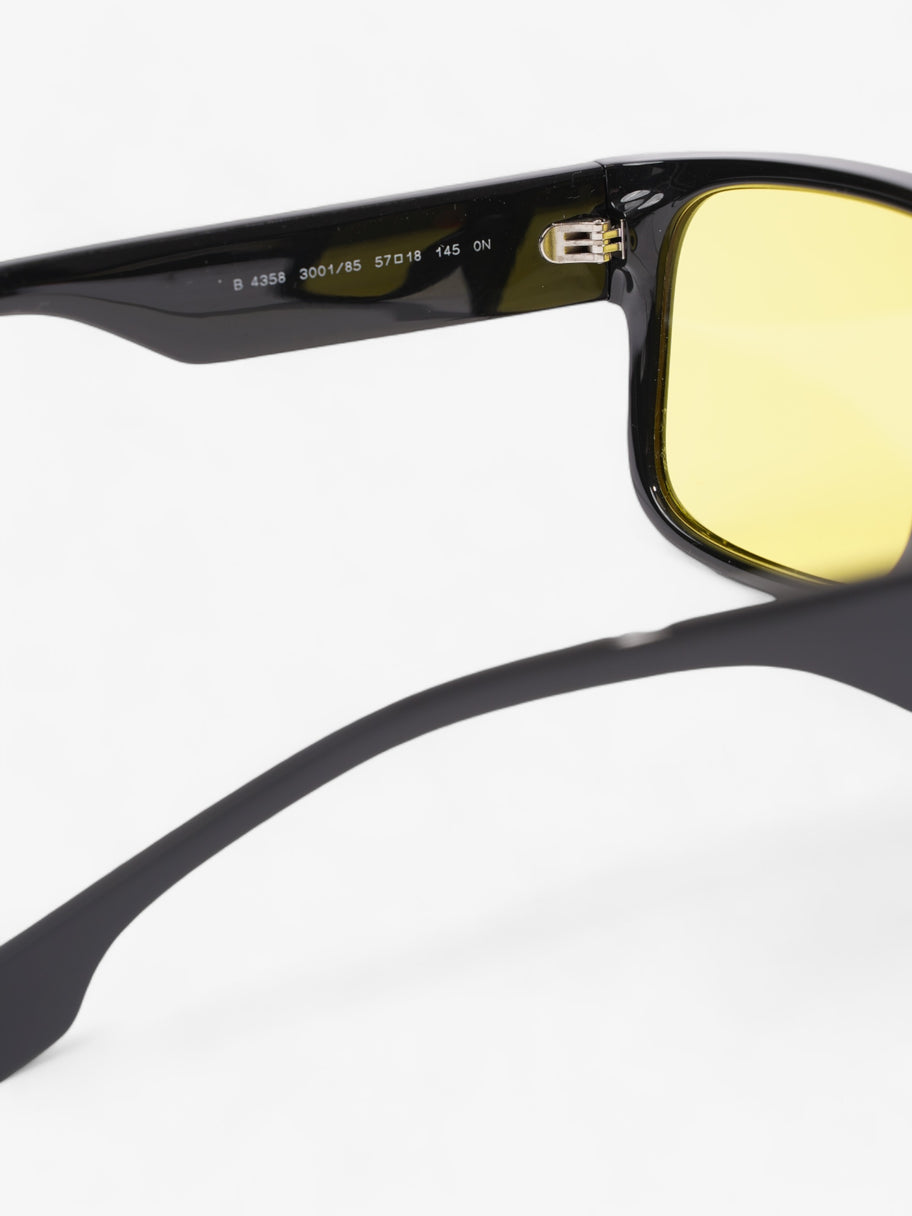 Knight Square Tinted Sunglasses Black / Yellow Acetate 145mm Image 7