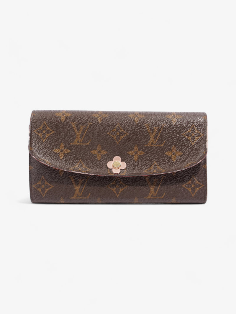  Louis Vuitton Emilie Wallet Blooming Flowers Monogram / Rose Ballerine Canvas