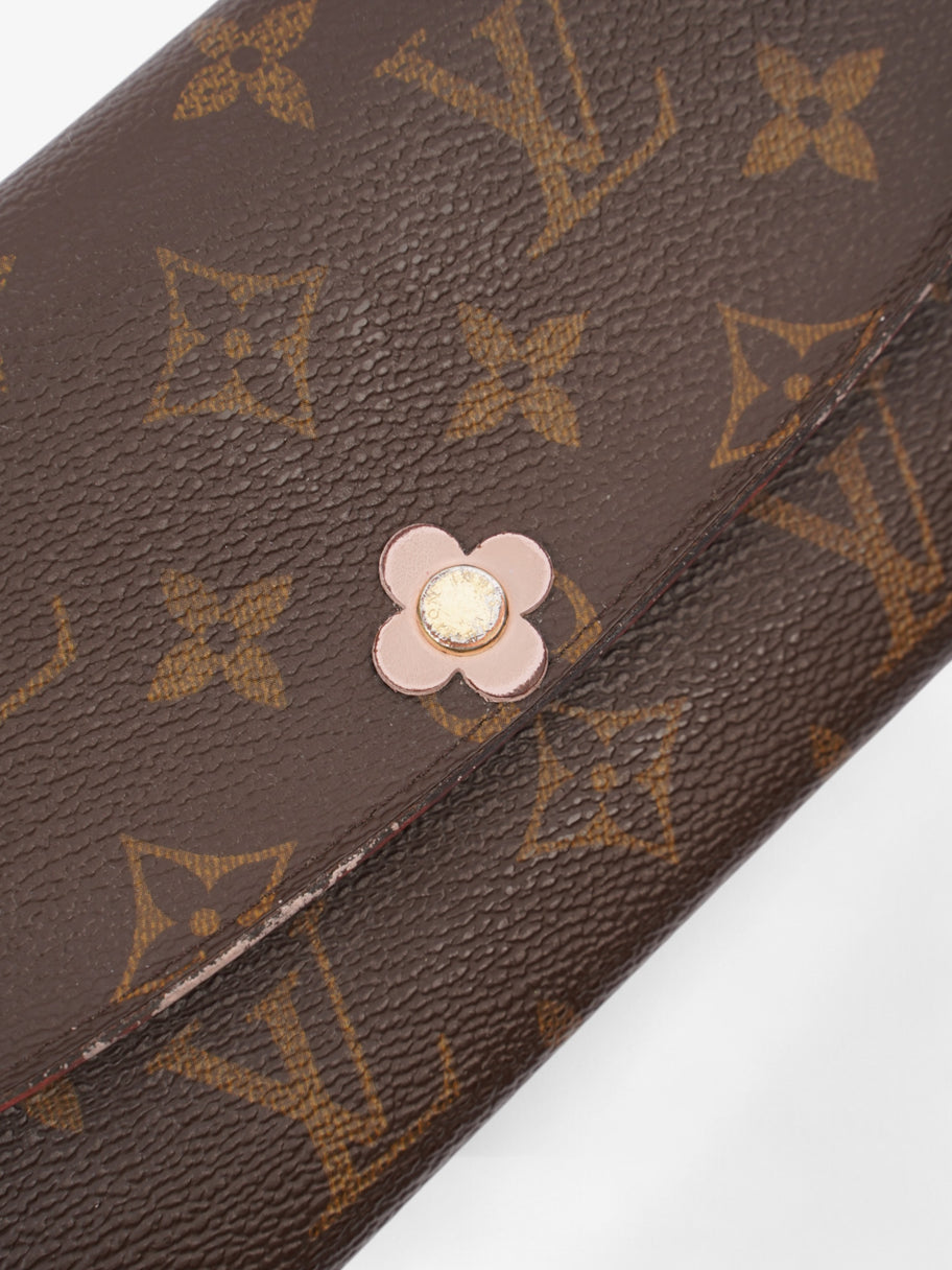 Louis Vuitton Emilie Wallet Blooming Flowers Monogram / Rose Ballerine Canvas Image 3