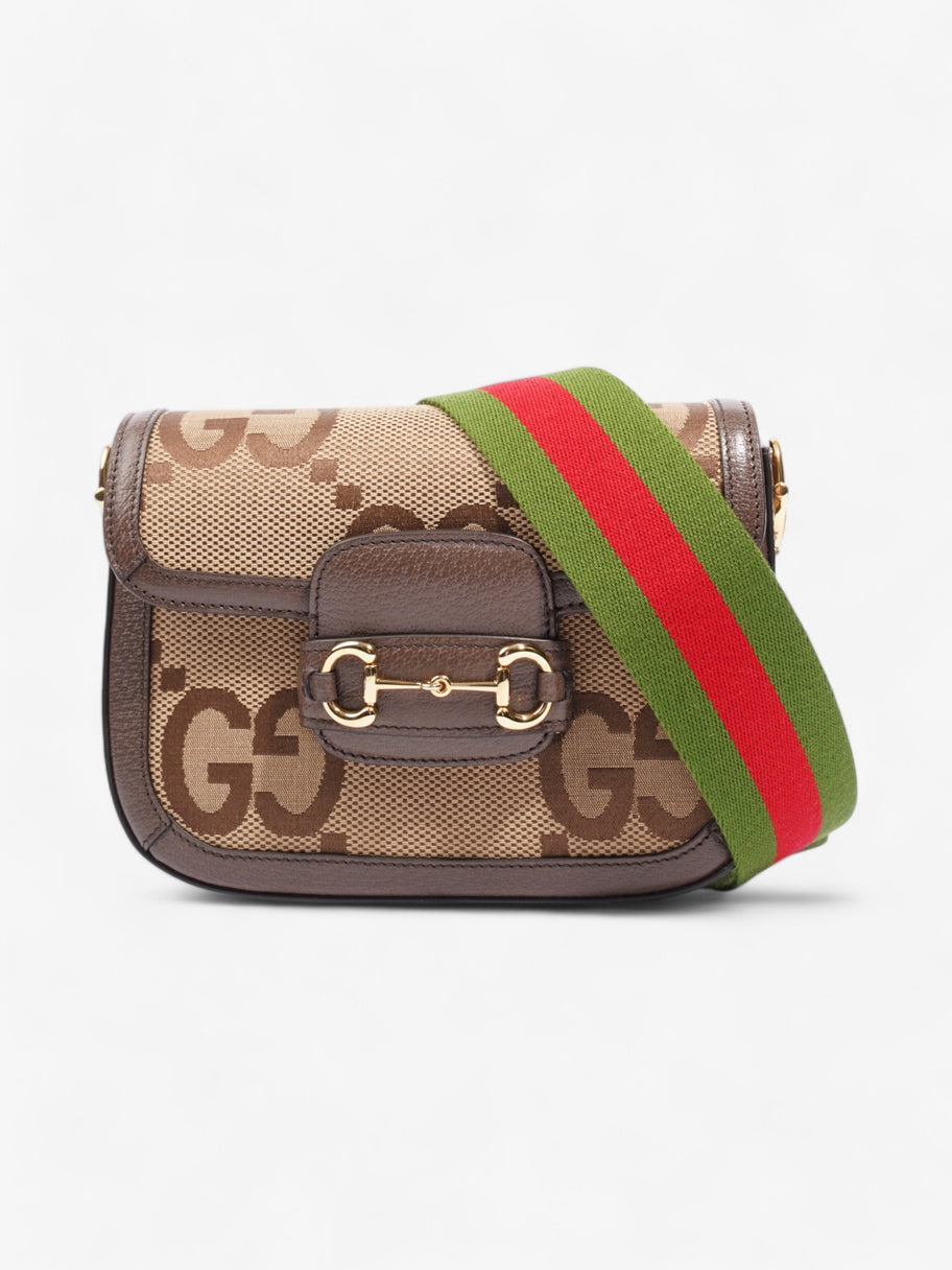 Gucci Horsebit 1955 GG Supreme / Brown Fabric Mini Image 1