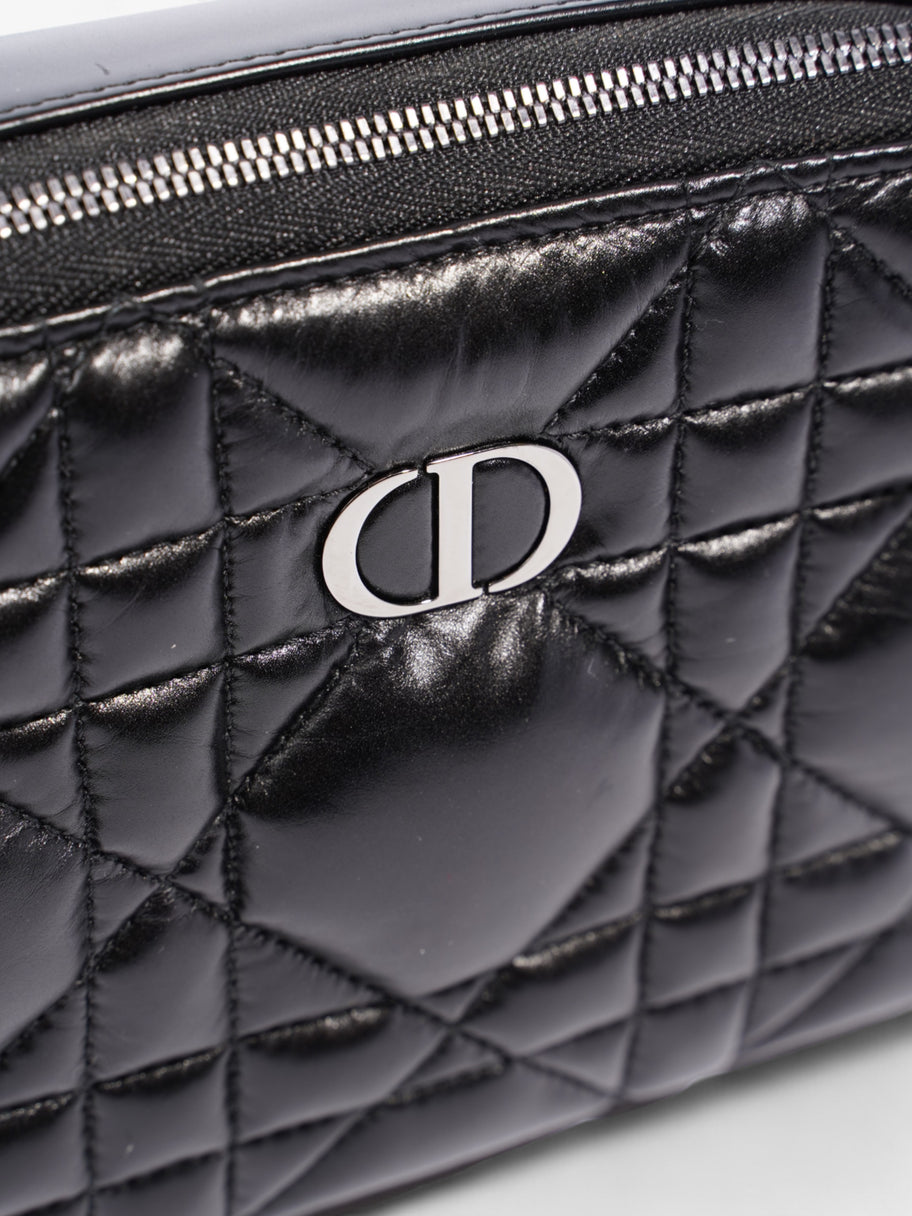 Christian Dior Caro Box Bag Black Calfskin Leather Image 8