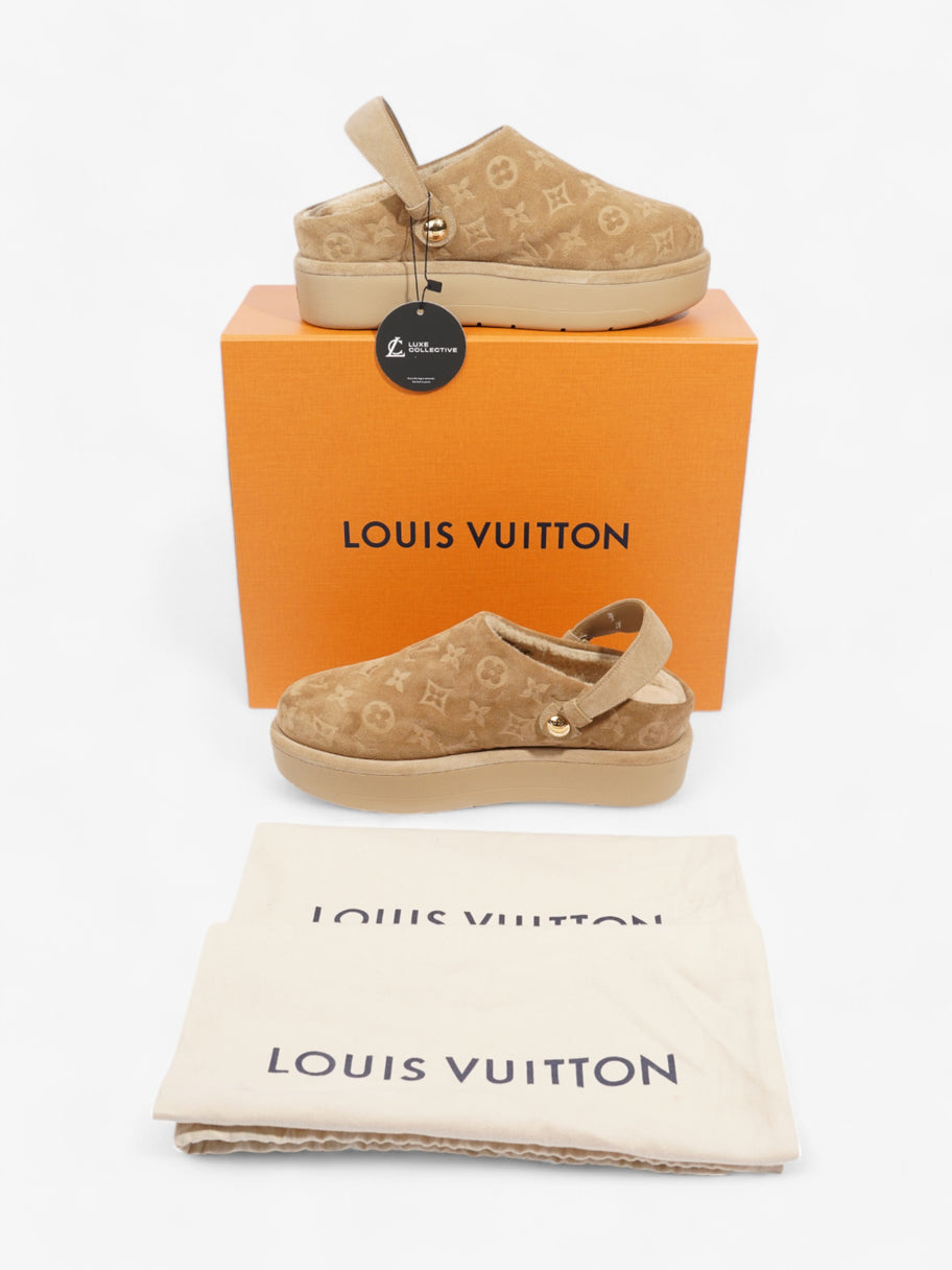 Louis Vuitton Aspen Platform Clogs Beige  Suede EU 41 UK 8 Image 9