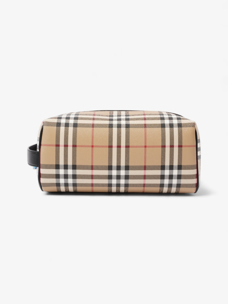  Wash Bag Archive Beige Coated Canvas