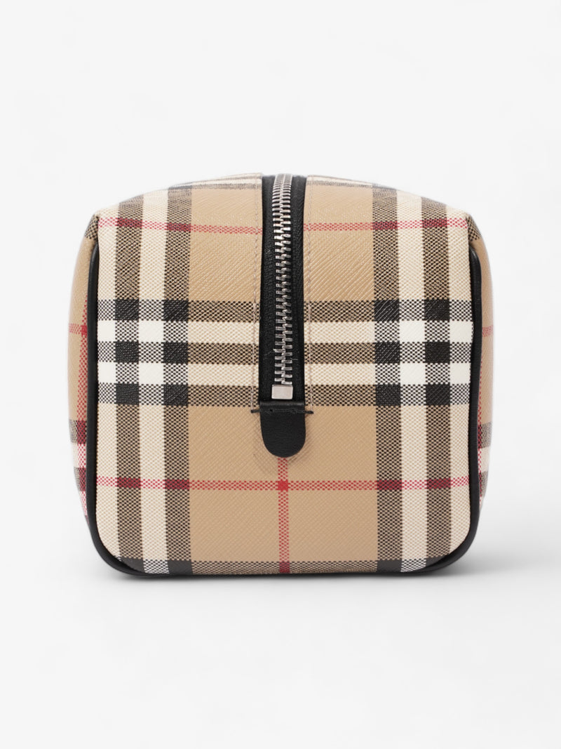  Wash Bag Archive Beige Coated Canvas