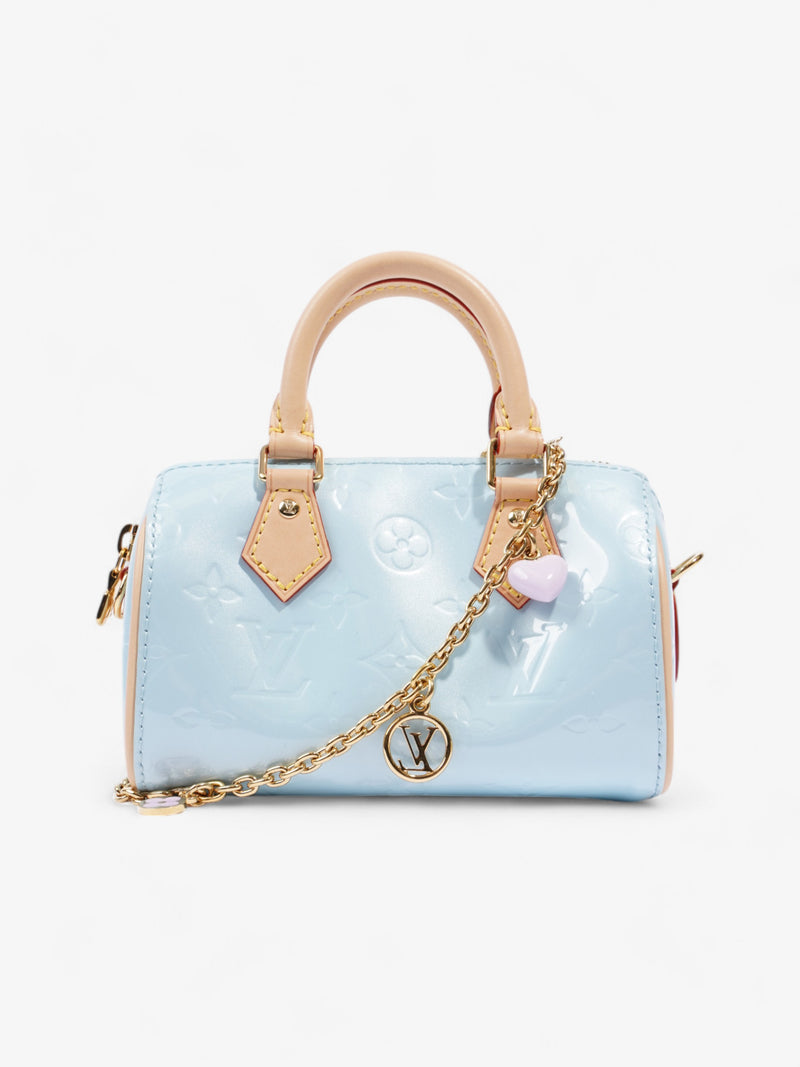  Louis Vuitton Speedy Sky Blue Vernis Leather Nano