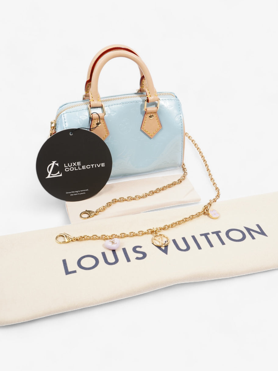 Louis Vuitton Speedy Sky Blue Vernis Leather Nano Image 10