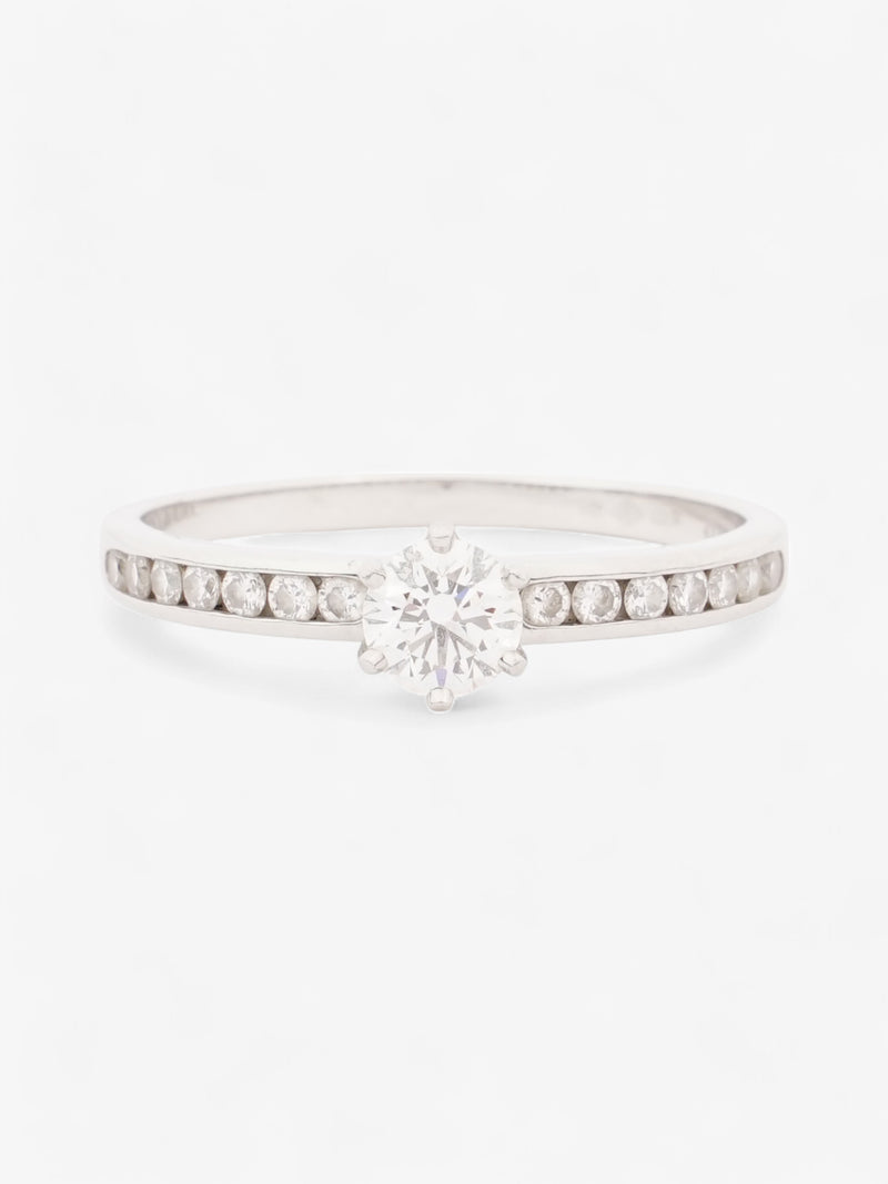  Tiffany and Co Round Engagement Ring Platinum / Diamond Platinum 9 (Circumference - 60mm)