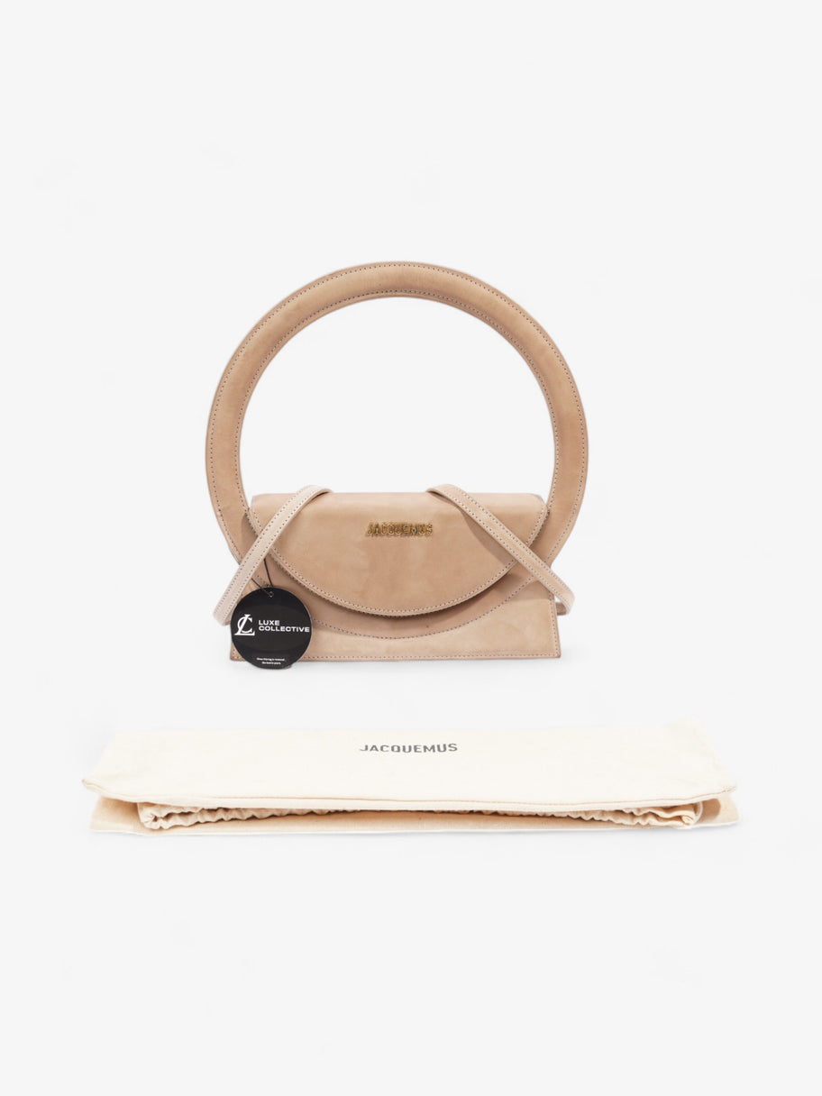 Jacquemus Le Sac Rond Dark Beige Suede Image 8