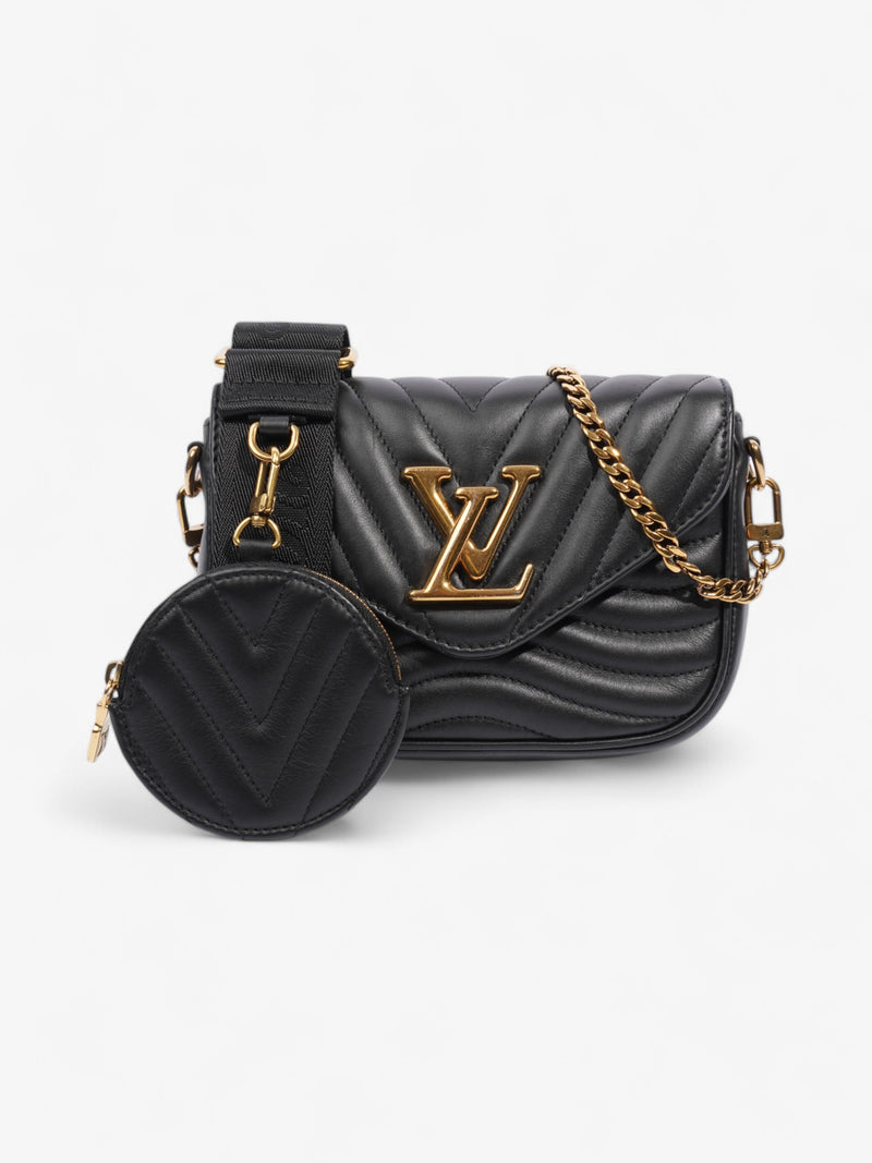  Louis Vuitton New Wave Multi-Pochette Black Calfskin Leather