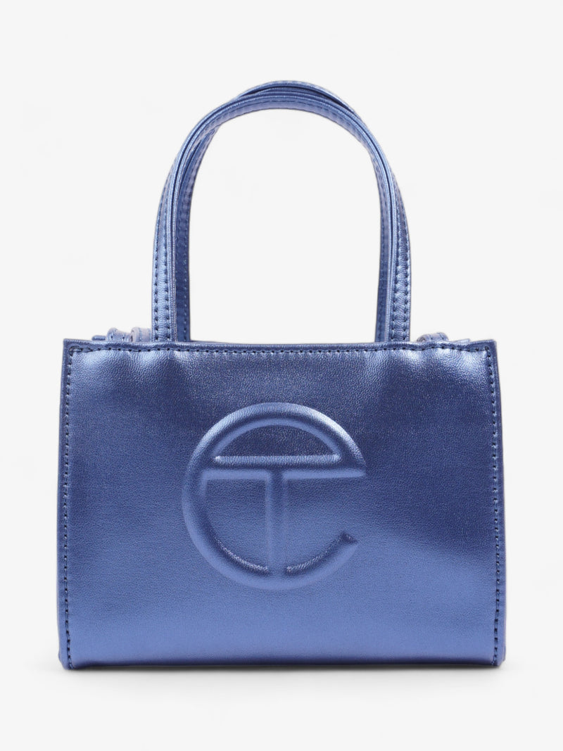  Shopping Bag Cobalt Blue Polyurethane Small