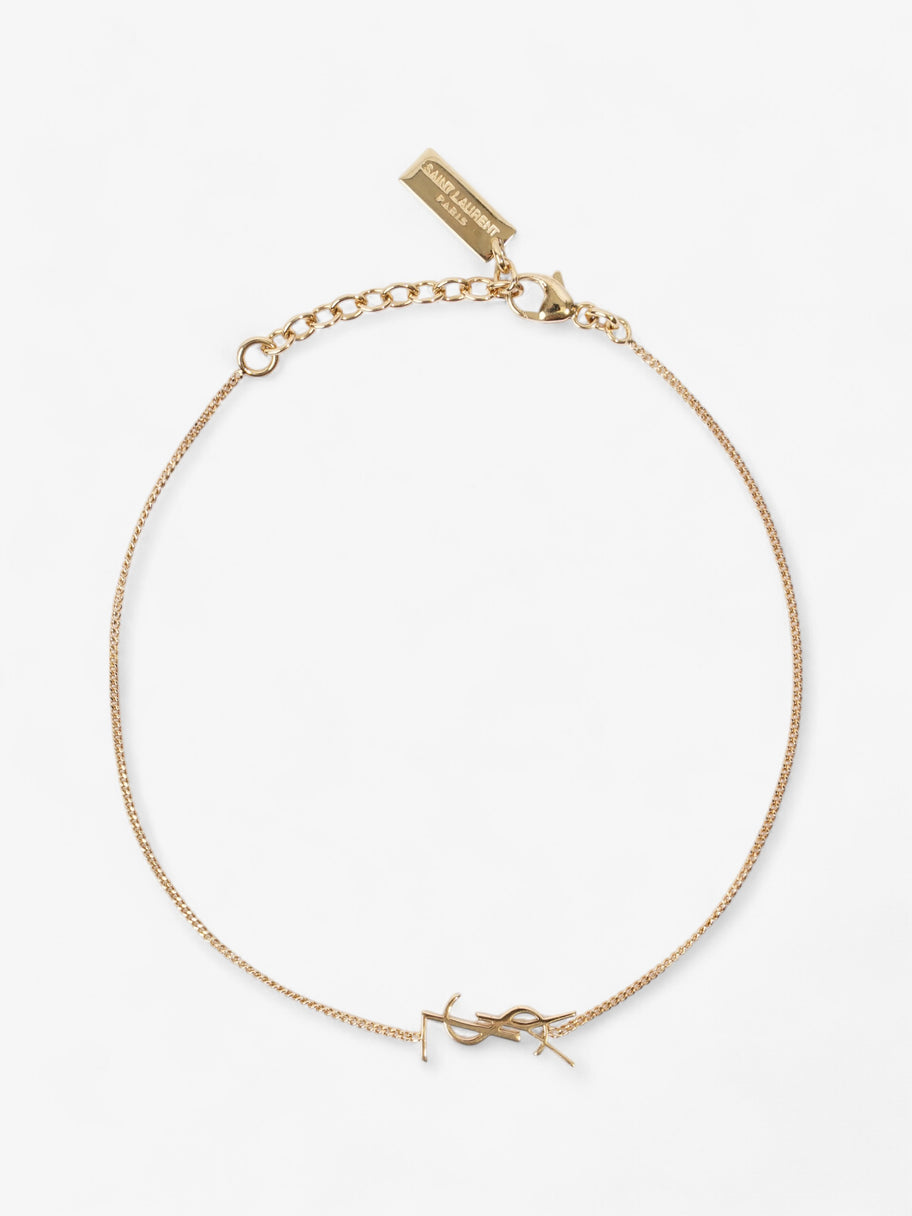 Saint Laurent YSL Chain Bracelet Gold Brass Large Image 1