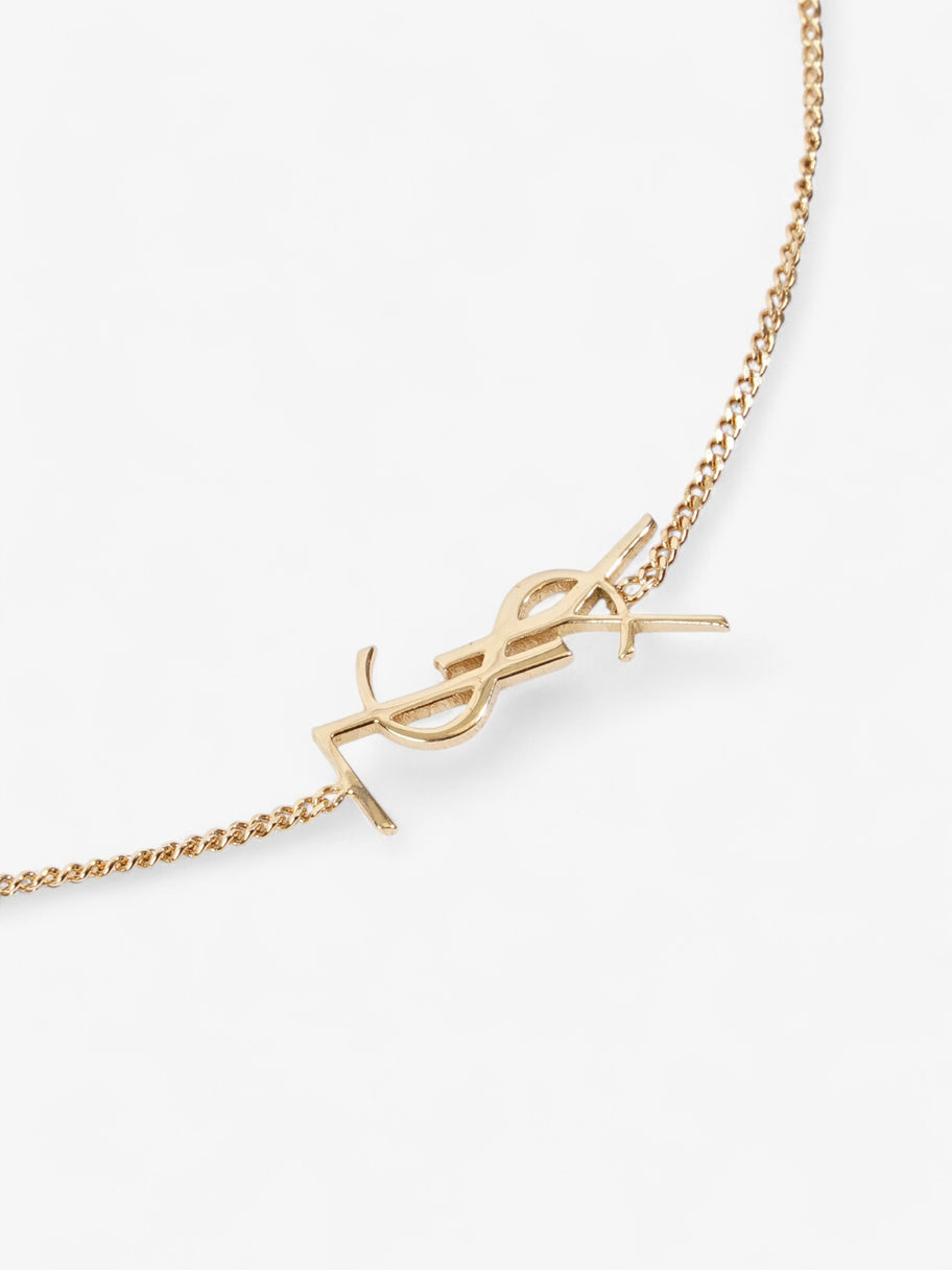 Saint Laurent YSL Chain Bracelet Gold Brass Large Image 2