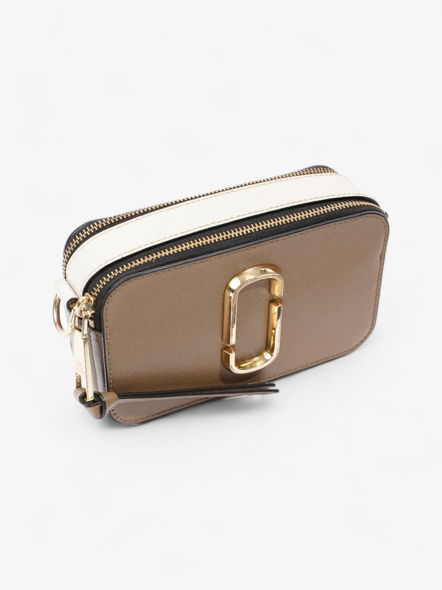 Marc Jacobs The Snapshot Brown  / Cream / Black Saffiano Leather Image 7