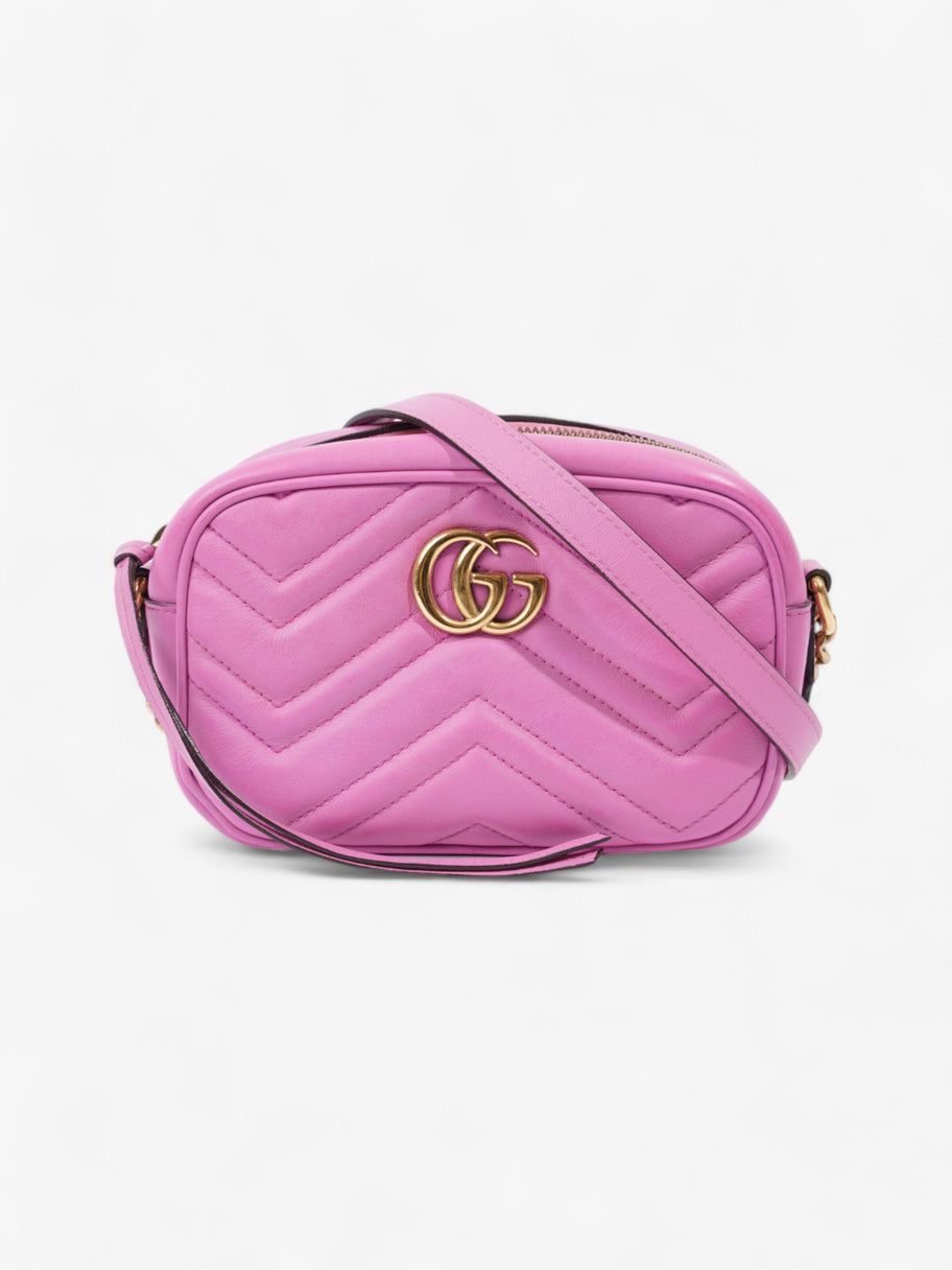 Gucci GG Marmont Light Purple Matelasse Leather Mini Image 1