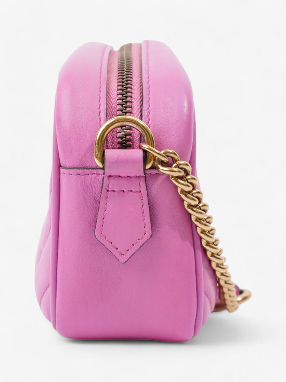 Gucci GG Marmont Light Purple Matelasse Leather Mini Image 3