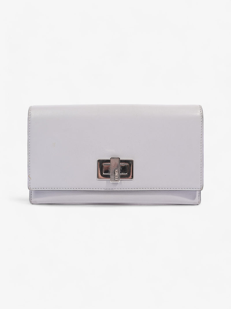  Peekaboo Long Wallet Grey Leather