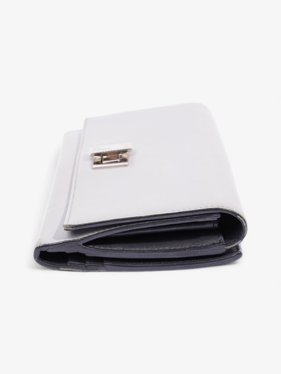 Peekaboo Long Wallet Grey Leather Image 2