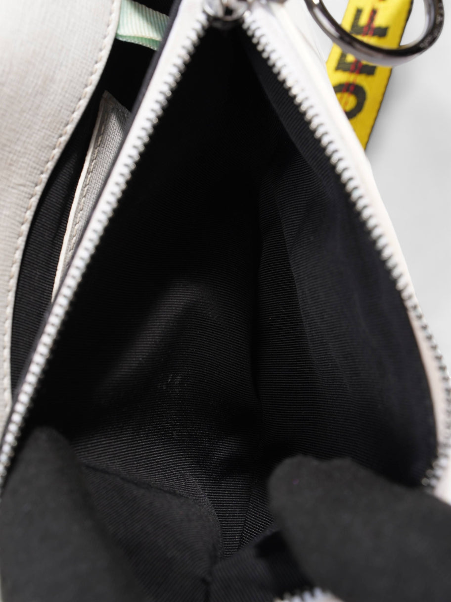Binder Clip Bag White / Black Leather Baby Image 10