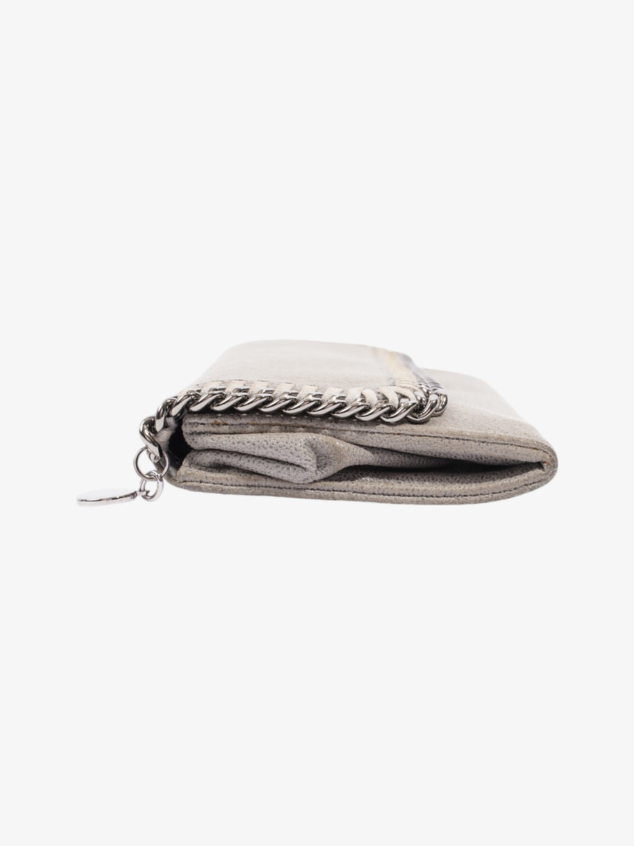 Stella McCartney Falabella Flap Continental Wallet Grey Faux Leather Image 3