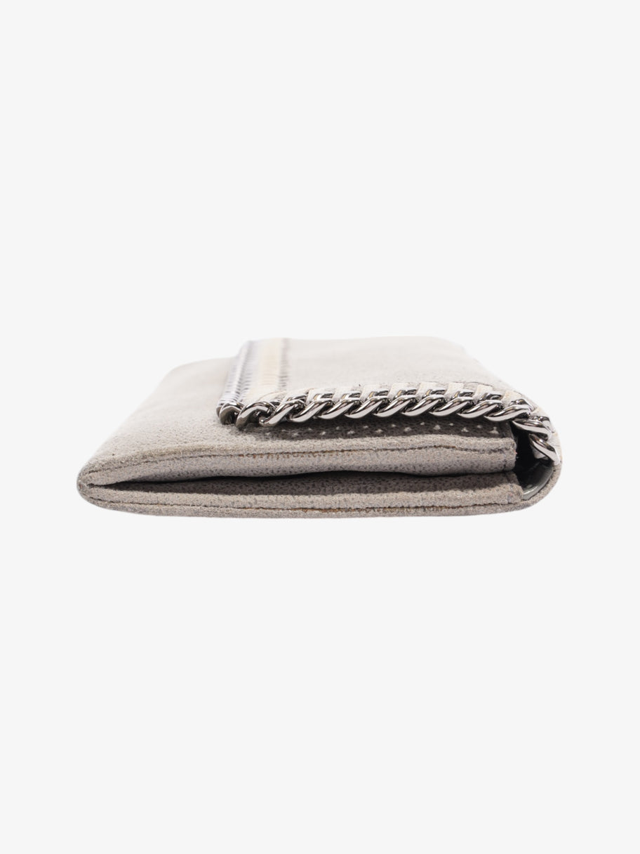 Stella McCartney Falabella Flap Continental Wallet Grey Faux Leather Image 4