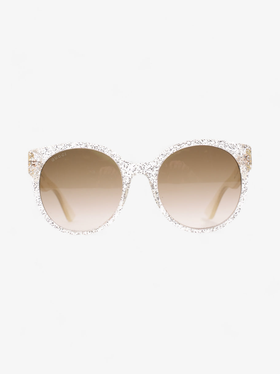 Gucci Glitter Sunglasses Silver Acetate 140mm Image 1