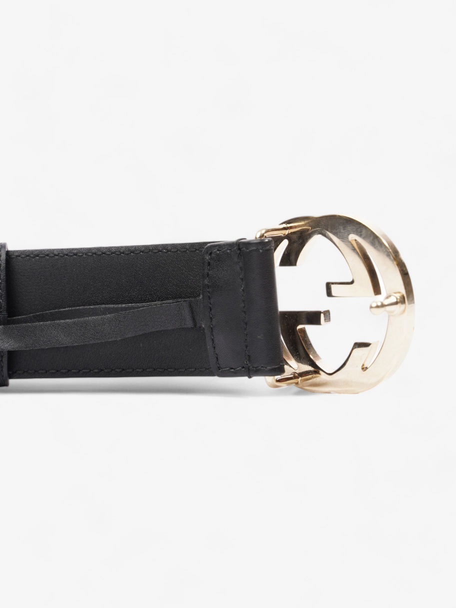 Gucci Interlocking G Belt Black Leather 100cm 40