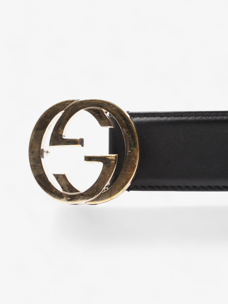 Gucci Interlocking G Belt Black Leather 100cm 40