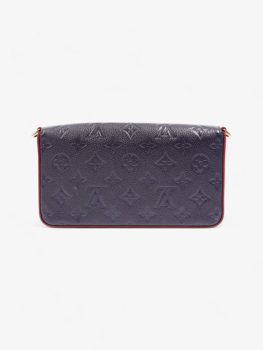 Louis Vuitton Pochette Felicie Monogram Empreinte / Navy Blue Empreinte Leather Image 4