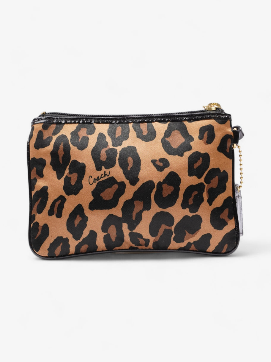 Coach wallet leopard print sale