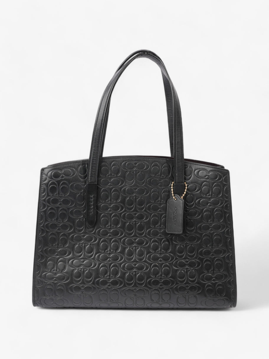 Coach Charlie Carryall Black Leather Image 1