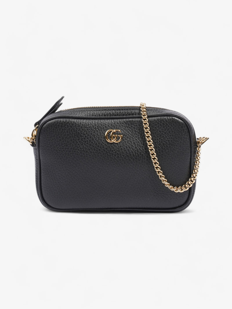  Gucci GG Marmont Super Mini Shoulder Bag Black Leather Super Mini