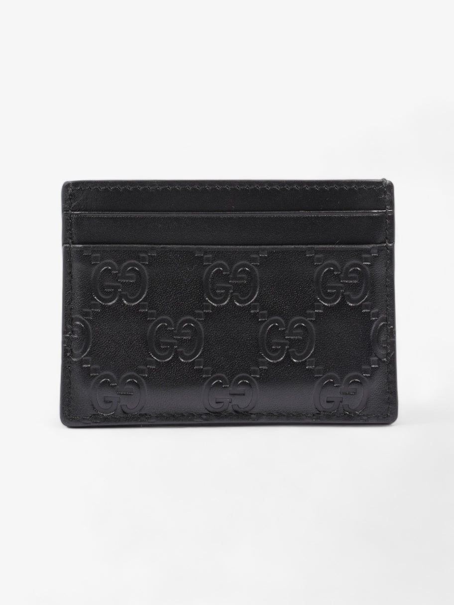 Gucci Guccissima Card Holder Black Empreinte Leather Image 3