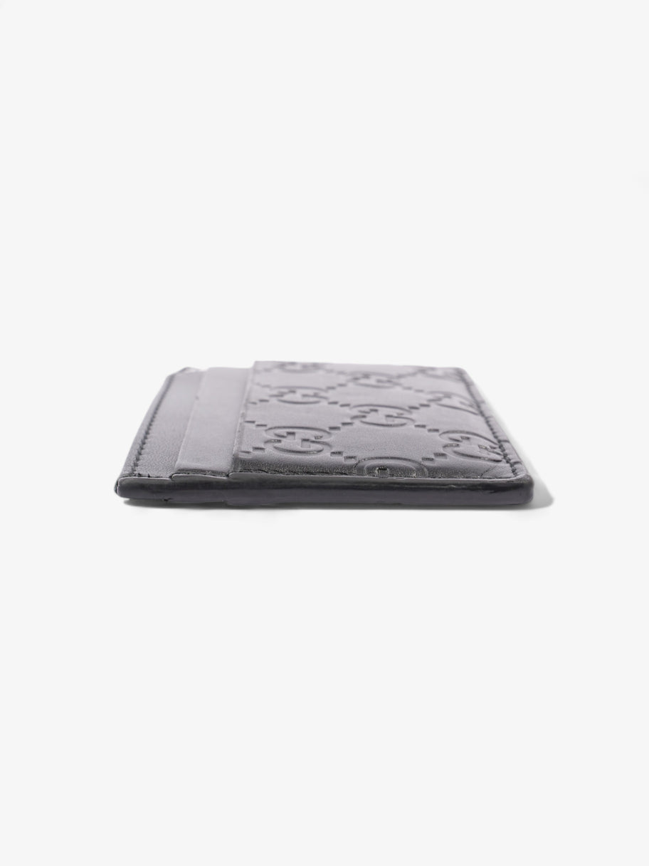 Gucci Guccissima Card Holder Black Empreinte Leather Image 4