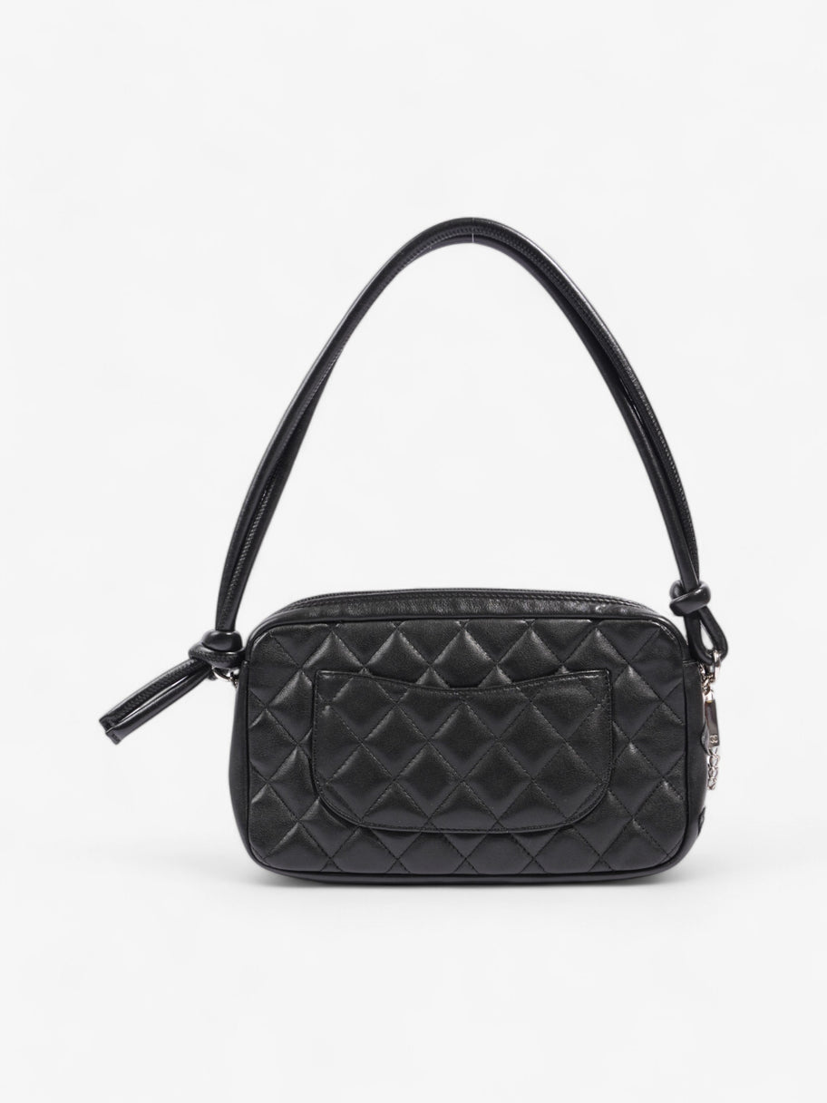 Chanel Cambon Shoulder Bag Black Lambskin Leather Image 4