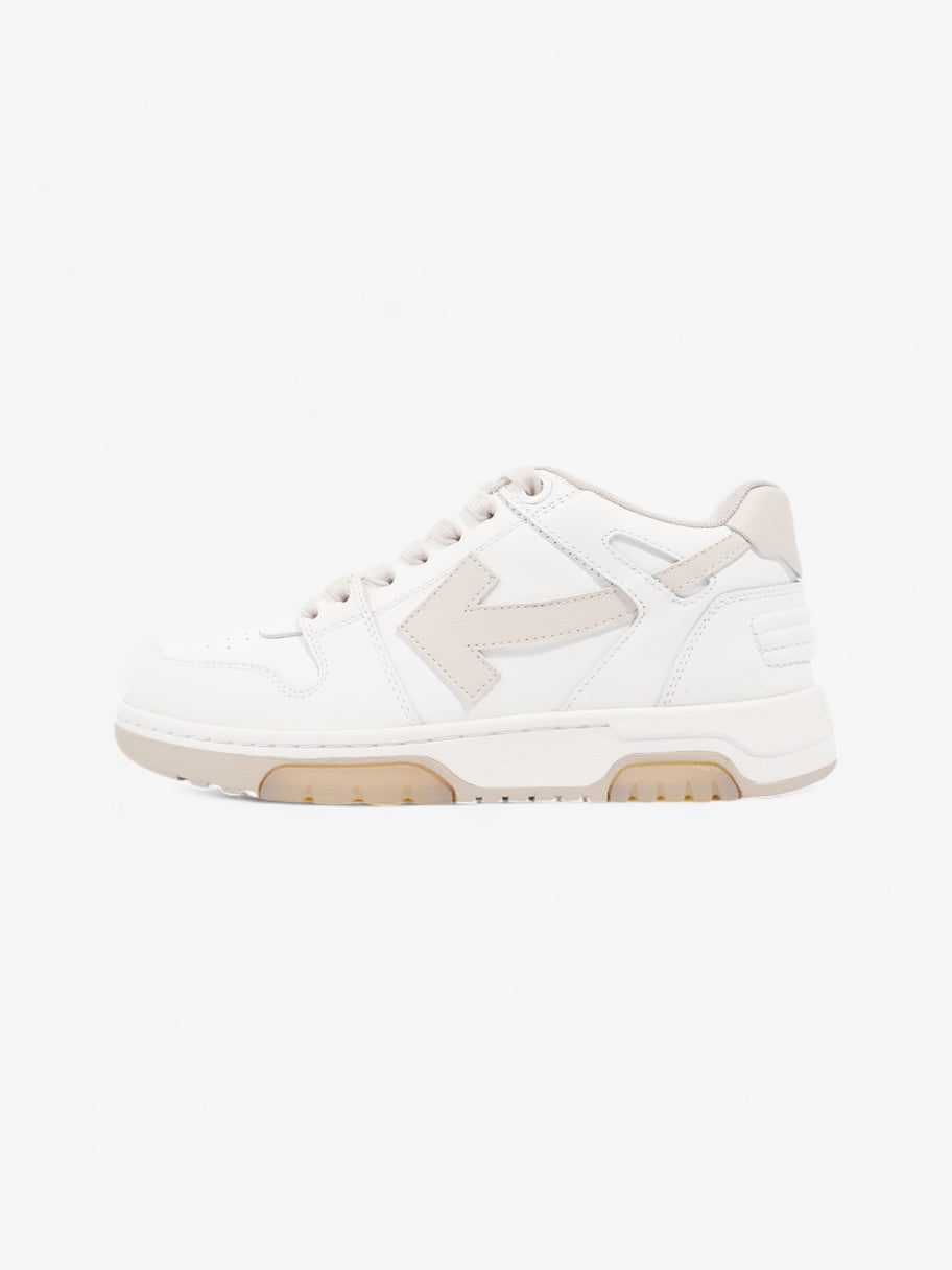 Off White Out Of Office White / Beige Calfskin Leather EU 38 UK 5 Image 5