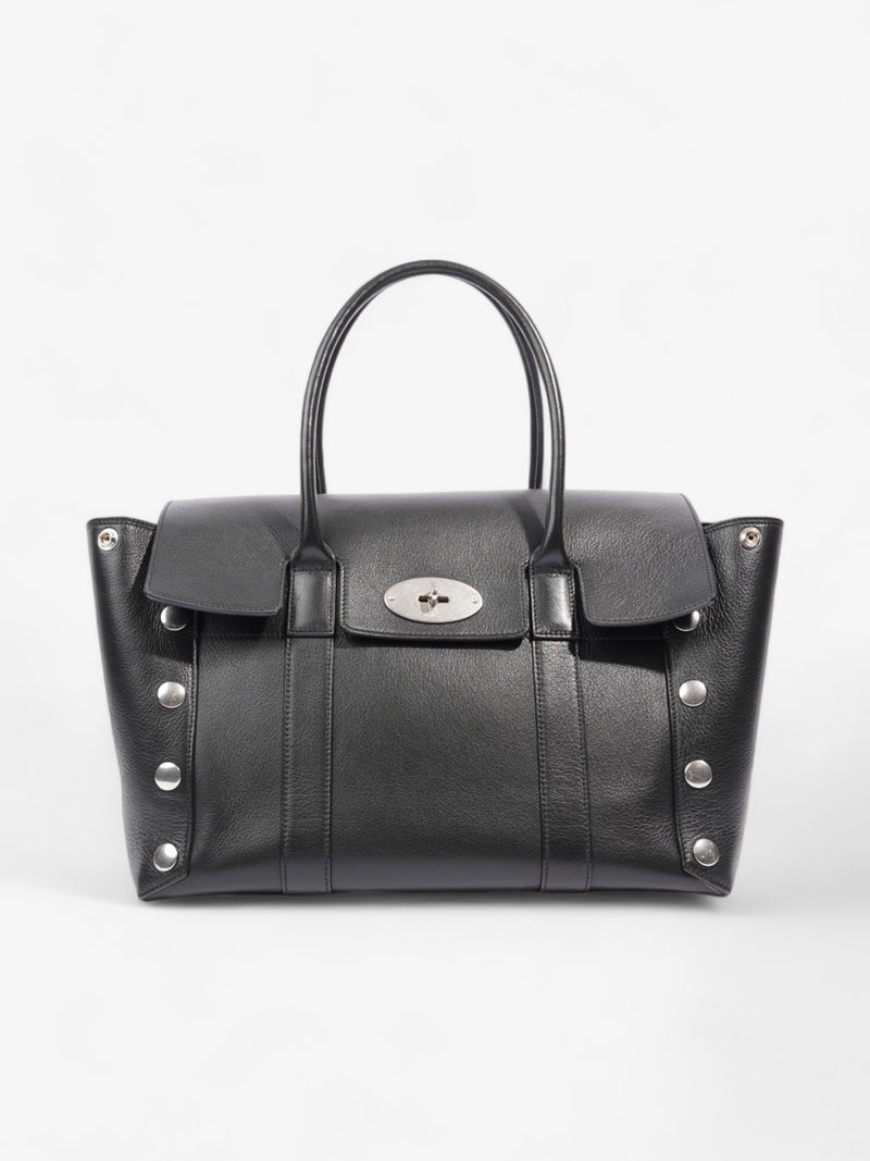  Mulberry Studded Bayswater Black Calfskin Leather