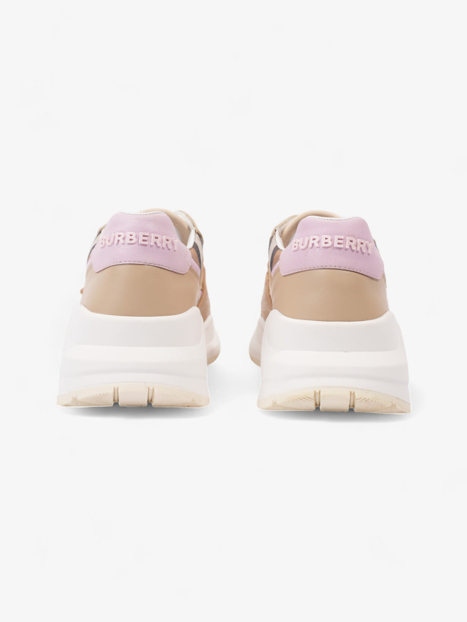 Burberry Ramsey Sneakers Beige  / Pink / Brown Canvas EU 40 UK 7 Image 6