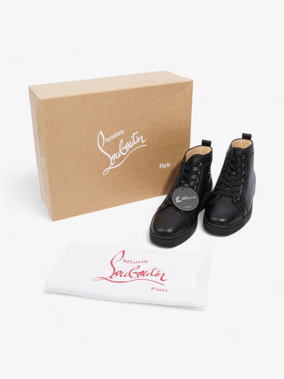 Christian Louboutin Louis Orlato High-top Sneakers Black Leather EU 40 UK 6 Image 10