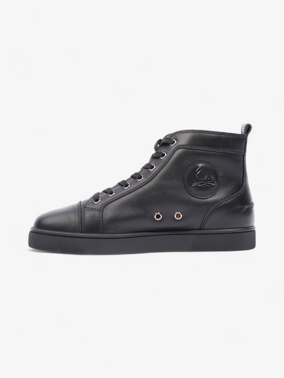 Christian Louboutin Louis Orlato High-top Sneakers Black Leather EU 40 UK 6 Image 3