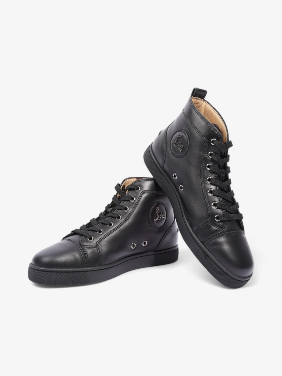 Christian Louboutin Louis Orlato High-top Sneakers Black Leather EU 40 UK 6 Image 9