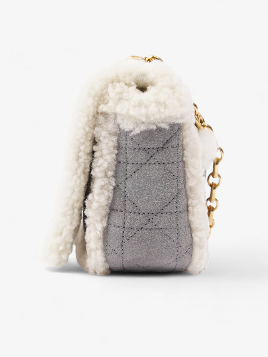 Small Caro Grey / Cream Shearling Image 4