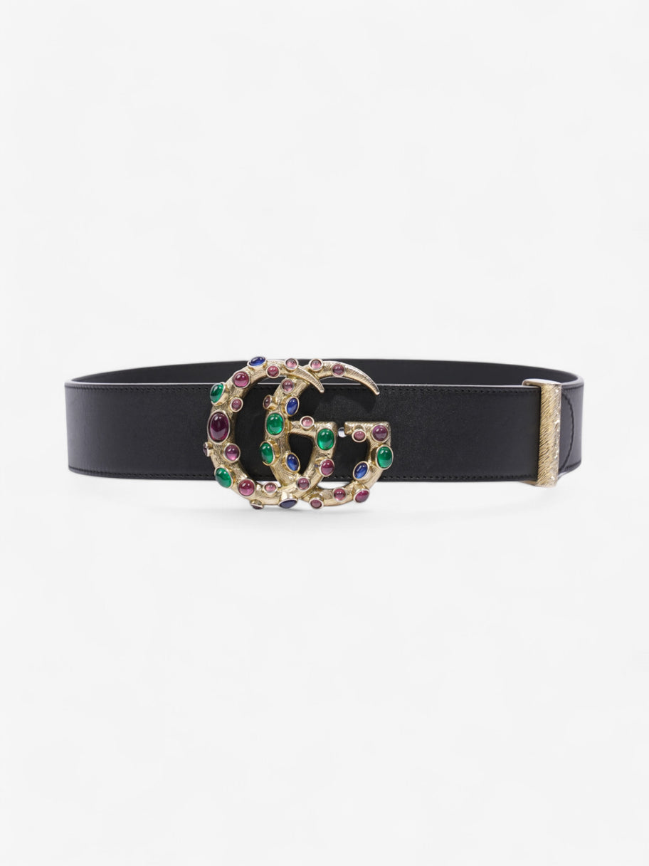 Gucci GG Marmont Crystal Belt Black / Gold / Multicoloured Leather 75cm / 30