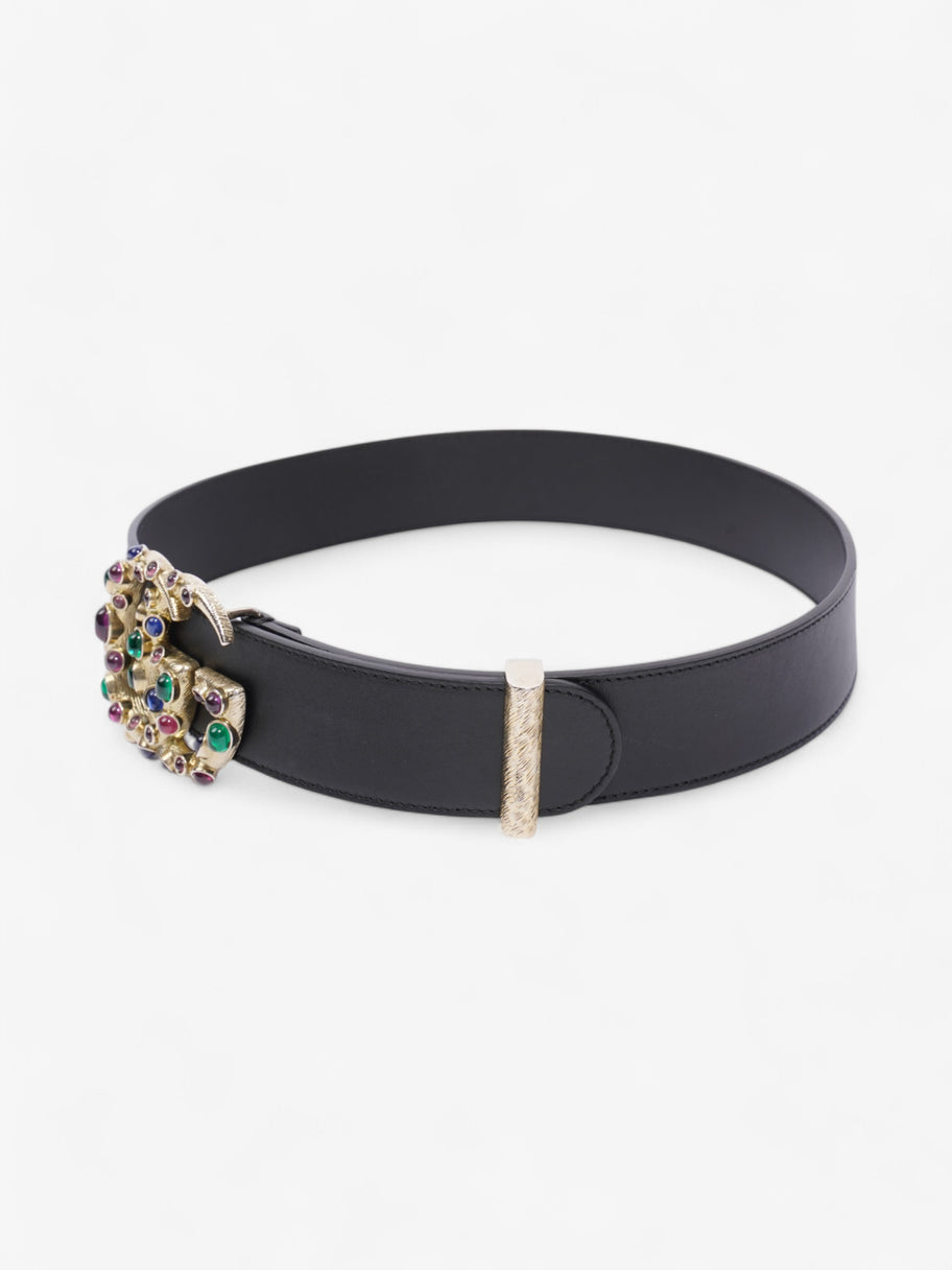 Gucci GG Marmont Crystal Belt Black / Gold / Multicoloured Leather 75cm / 30