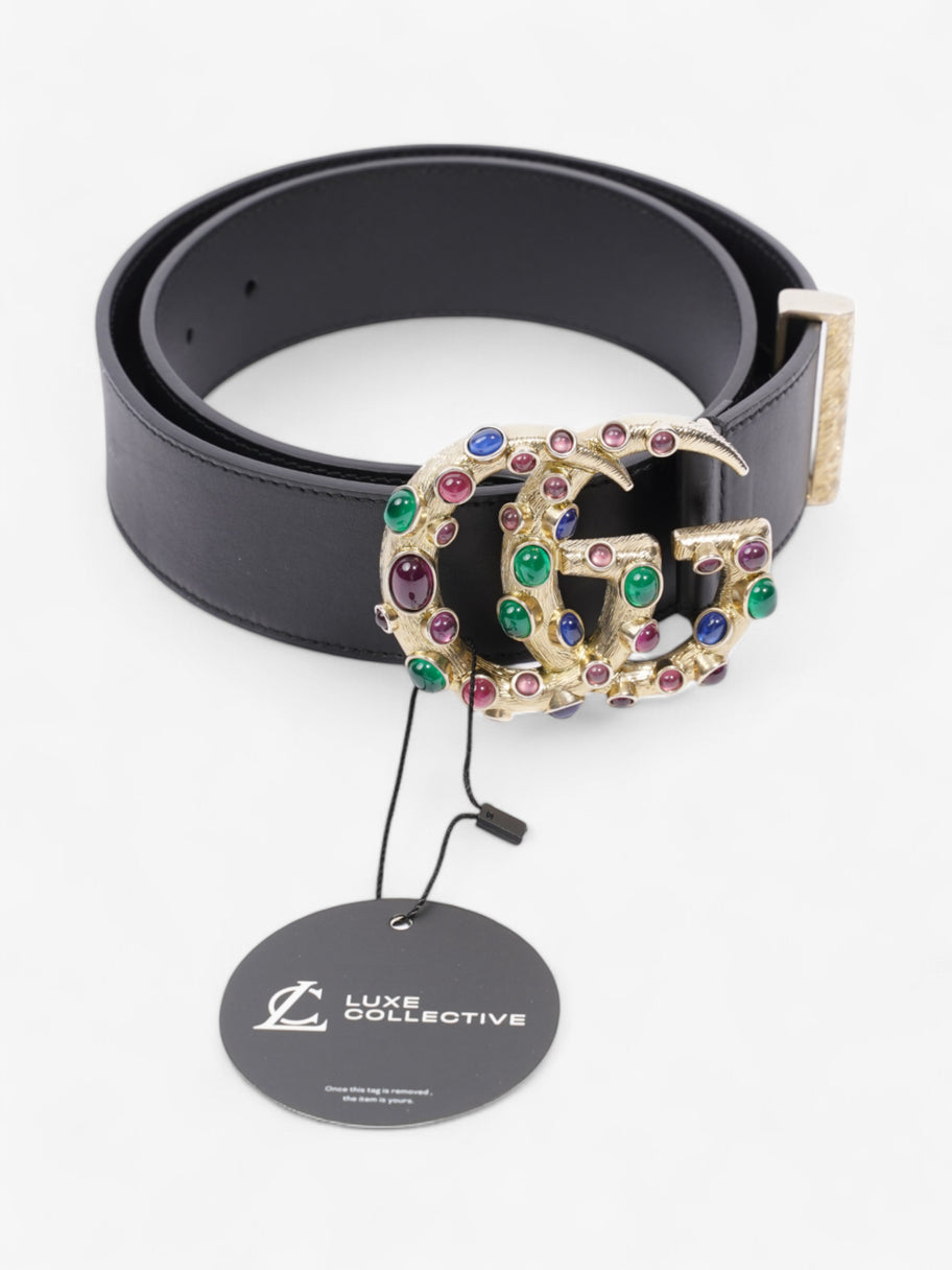 Gucci GG Marmont Crystal Belt Black / Gold / Multicoloured Leather 75cm / 30