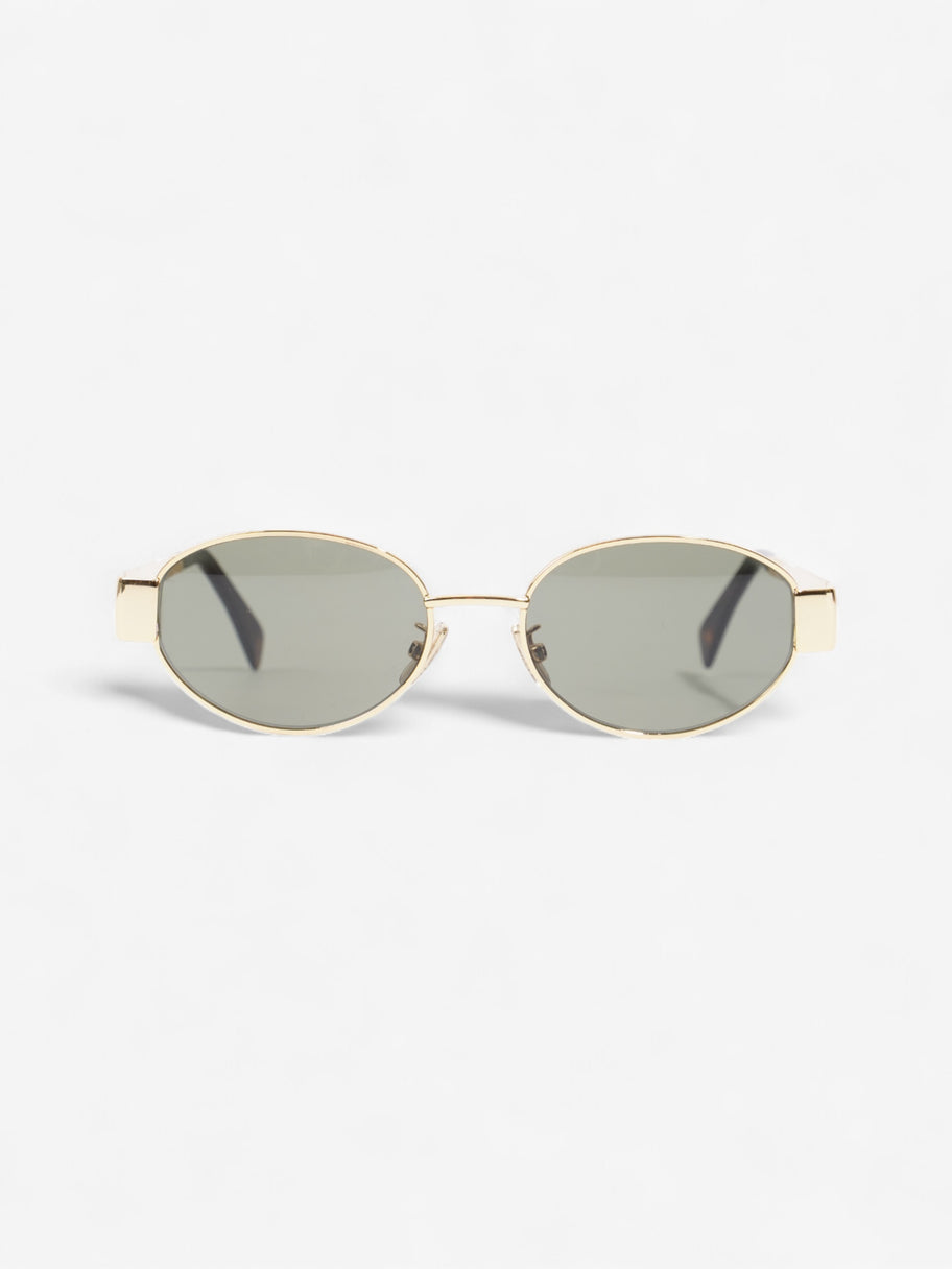 Celine Triomphe Sunglasses Gold Acetate 135mm Image 1