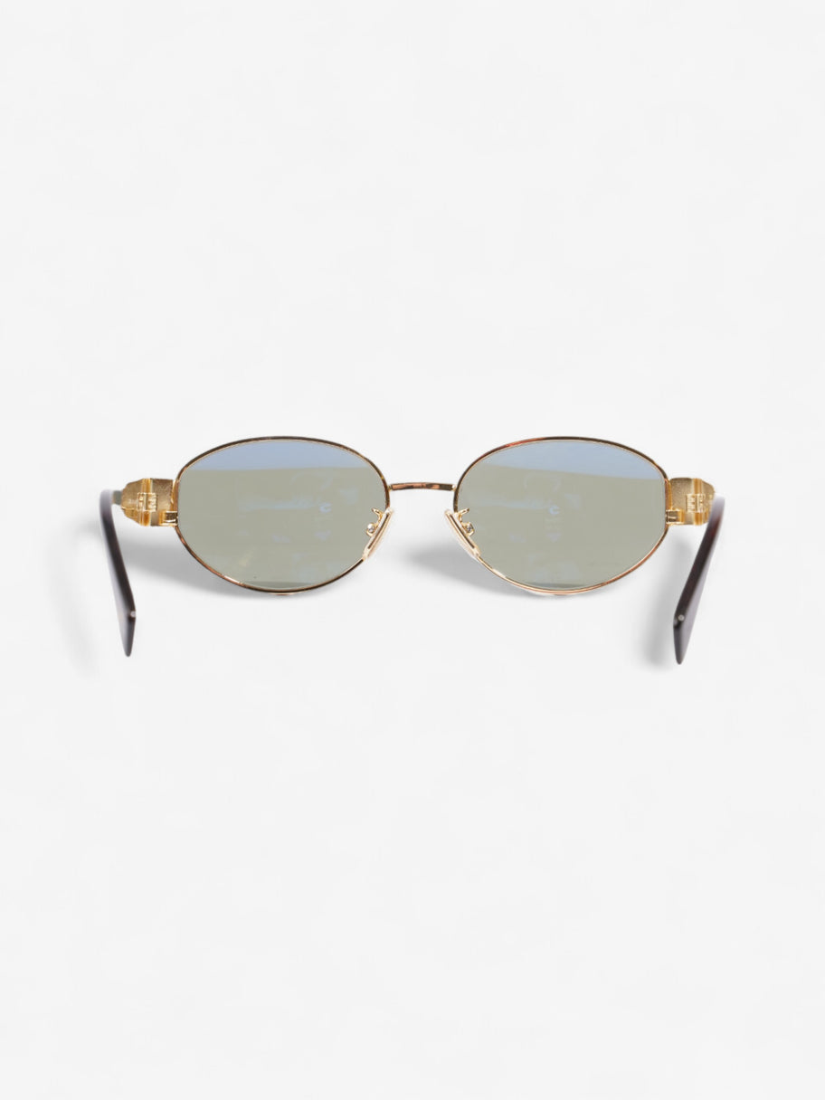 Celine Triomphe Sunglasses Gold Acetate 135mm Image 3