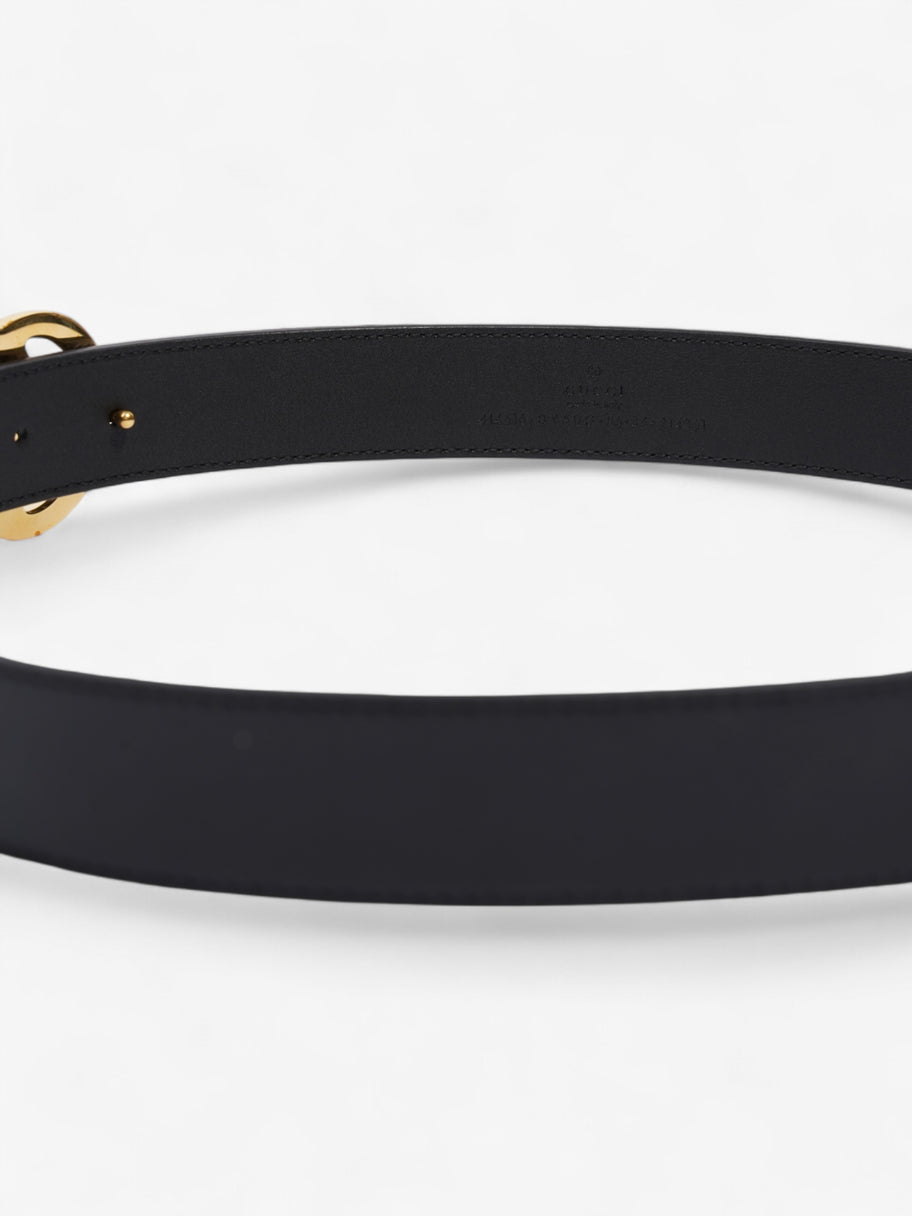 Gucci GG Marmont Thin Belt Black / Gold Leather 85cm / 34