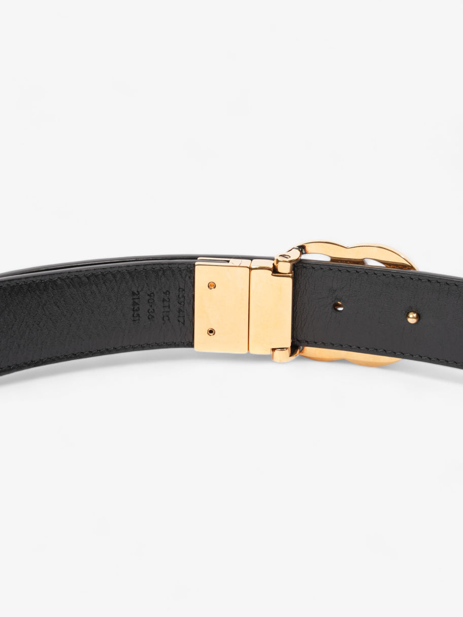 Gucci GG Marmont Reversible Belt GG Supreme / Black / Gold Canvas 90cm / 36